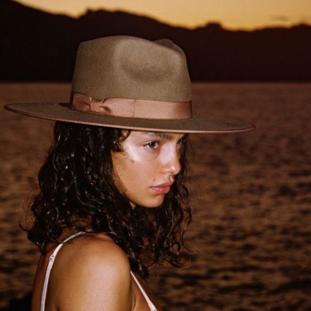 LACK OF COLOR Rancher Hat (100% Wool) in Brown Color - Medium (57cm)